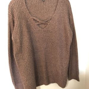 Brown Sweater (Pink Clover)